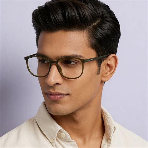 Blue Block Zero Power Screen Glasses : Green Full Rim Round Lenskart Blu-C4