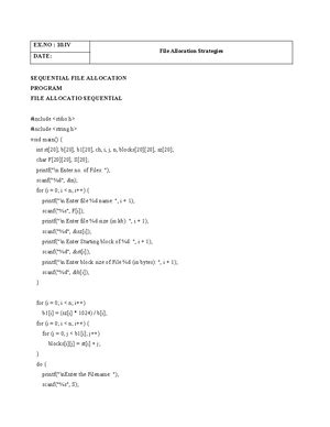 Os lab 2 - Perfect - CS3461 OPERATING SYSTEMS LABORATORY L T P C 0 0 3 ...