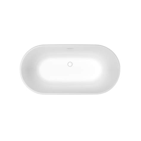 MAAX Griffin 29-in x 58-in White Acrylic Oval Freestanding Soaking ...