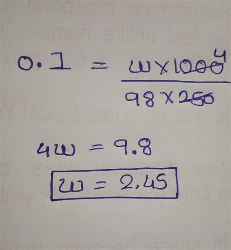 the weight of NaCl present in 250 ml of 0.1 N solution is - Brainly.in