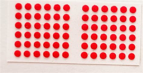 Eyetex Pallavi P7 Red Round Bindi (set of 10 flaps)+Fancy bindi 1 card ...