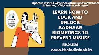 THE INDIA LOOK: Know how to lock and unlock Aadhaar Biometrics to ...