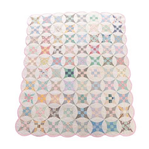 Handmade "Cathedral Window" Quilt | EBTH