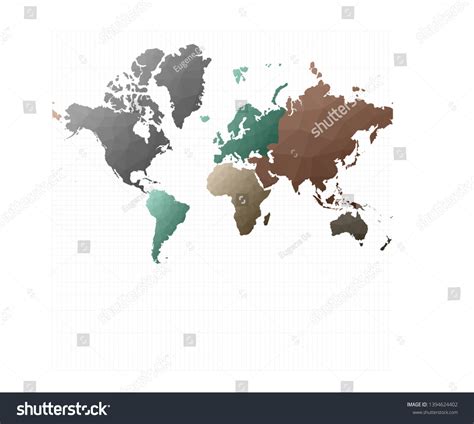 Vector Mercator Projection World Map 的图像结果