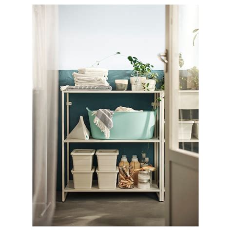 JOSTEIN shelving unit, in/outdoor/metal white, 81x40x90 cm (317/8x153 ...
