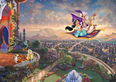 Puzzle Thomas Kinkade: Disney - Aladdin, 1 000 dielikov