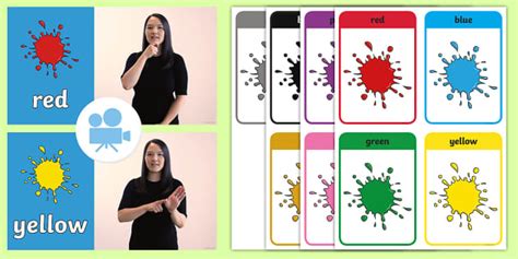Sign Language Colours BSL 的图像结果