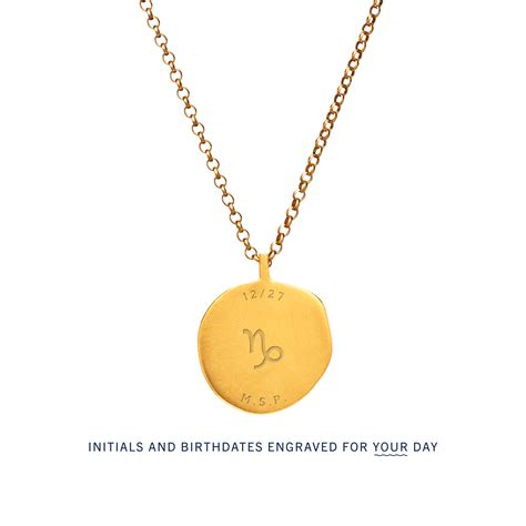 The May 26 Zodiac Pendant Necklace - Birthdate Co.