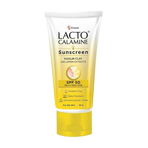 Lacto Calamine Sunscreen SPF 50 | 50g | PA +++ For Oily Skin | UVA ...