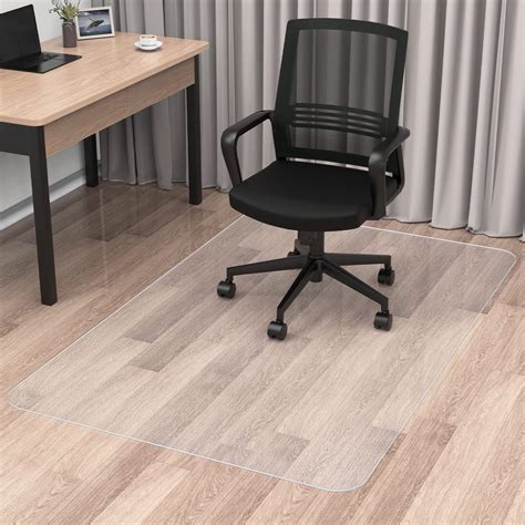 Blvornl Office Chair Mat for Hard Wood Floor, Sturdy Plastic Protector ...