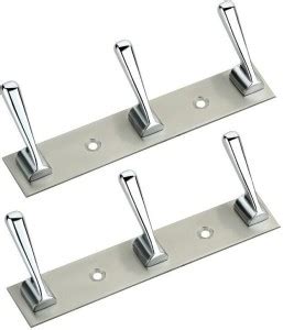 KEEPWELL 3 Pin Hook (Pack of 2) Stainless Steel Bathroom Cloth Hooks ...