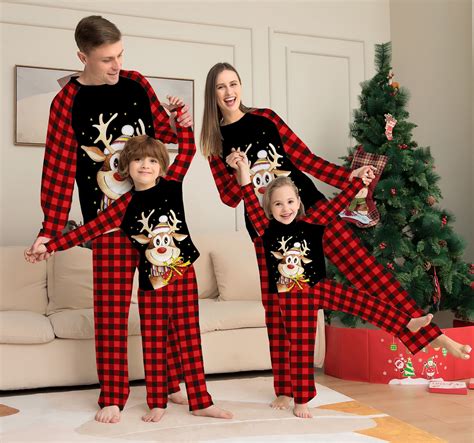 Family Christmas Pajamas, Syphoria 1PC Mens Christmas Pajama Set Long ...