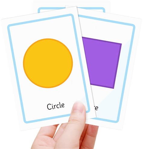 Free shape flashcards for kids - Totcards