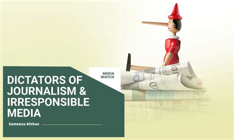 DICTATORS OF JOURNALISM & IRRESPONSIBLE MEDIA - Aura | Monthly e Magazine