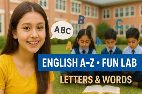 English A–Z Fun Lab: Letters, Words & Phonics (Class 3–8)