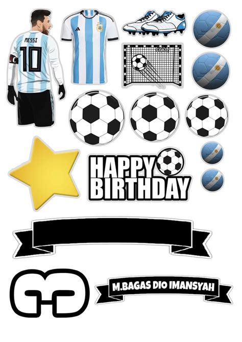 Messi Cake Topper 的图像结果