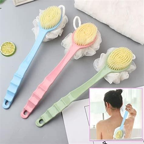2 IN 1 LOOFAH & BRUSH WITH HANDLE – Scrollstreet