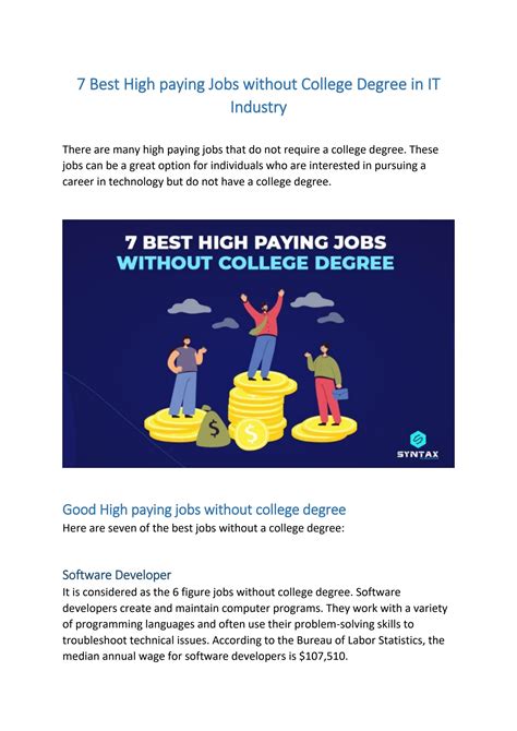 Highest Paying Jobs Without A College Degree