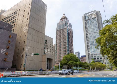 Taipei City Street in Xinyi District Editorial Stock Photo - Image of park, architecture: 258383633
