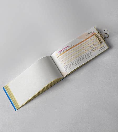 Coloured Bill Books Printing, Order Coloured Bill Books Online
