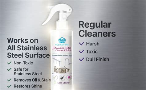 Rotex Aqua Athina Stainless Steel Cleaner Spray – 200ml | Instant Shine ...