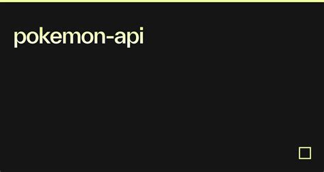 Free Pokemon API vs Code 的图像结果