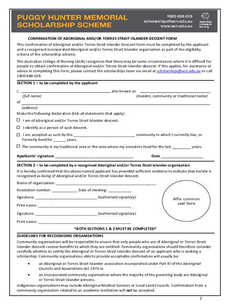 2015-2026 AU Australian College of Nursing Confirmation of Aboriginal ...