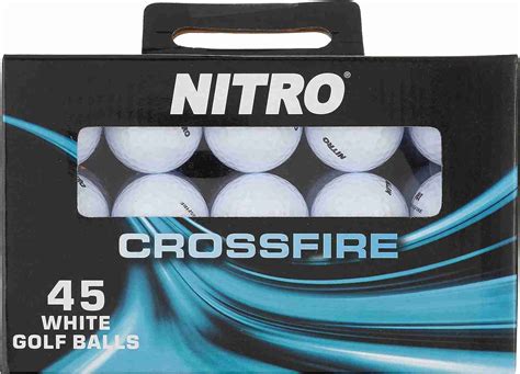 Nitro Golf Crossfire 45 Ball Pack Golf Balls, White Review