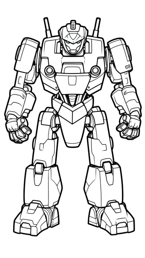 Robot Coloring Sheets 的图像结果