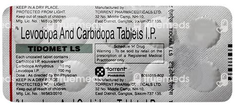 Tidomet Ls 10010 Mg Tablet 10 - Uses, Side Effects, Dosage, Price ...