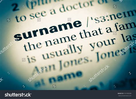 10 English Surname Stock Photos, Images & Photography | Shutterstock