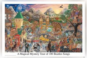 Tom Masse Magical Mystery Tour Of Beatles Songs Music Wall Matte Finish ...