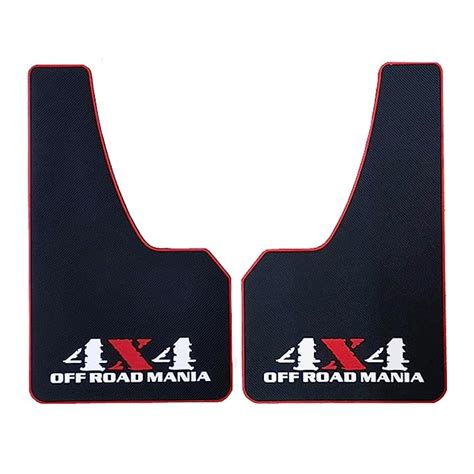 LLJSTAT Mania Car Mud Flaps Universal Fit Black Splash Guards Rubber ...