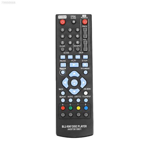 OROOBA® 22C6 Remote AKB73615801 Button for LG Blu-ray Player BP320 ...