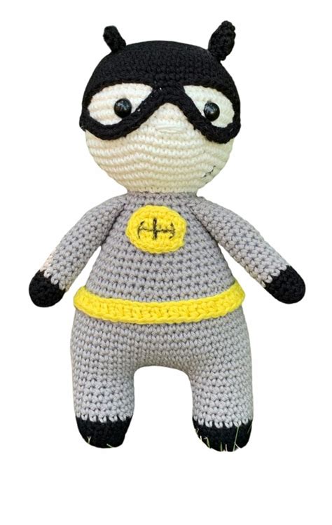 Buy My Yarnery White Crochet Cotton Batman Soft Toy for Kids/Infants ...
