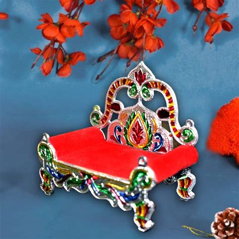 BAL Gopal Small SINHASAN for Pooja MANDIR Krishna Sofa Asan : Amazon.in ...