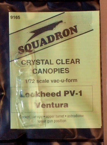 Squadron Products Lockheed PV-1 Ventura Vacuform Canopy : Amazon.in ...