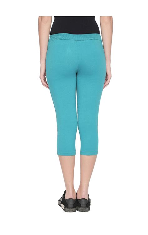 Buy Bodyactive Women Turquoise Capris-LC1-Turquoise Online | Bodyactive