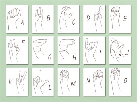 Sign Language Alphabet Tpt at Frank White blog