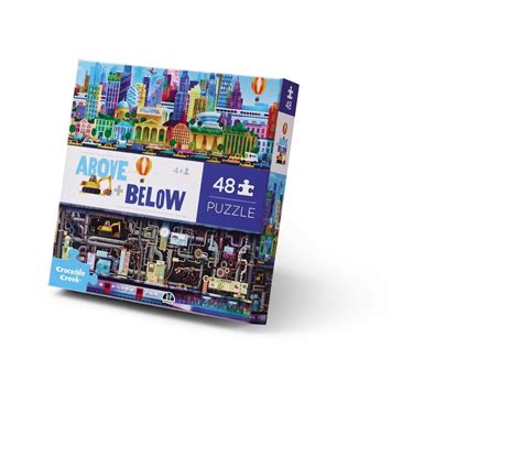 Crocodile Creek Above + Below 48-Piece Jigsaw Floor Puzzle - Fun Floor ...