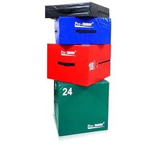 Buy Protoner Foam Plyo Box Set, 4 Sizes, High Density Exercise Jump ...