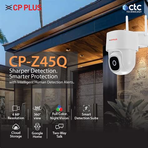 CP PLUS 4MP Quad HD Wi-Fi CCTV Camera for Outdoor | 360° Pan & Tilt ...