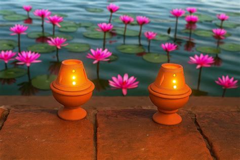 Buy Our Rural Clay Diya for puja Outdoor Terracotta Diya matti deepalu ...