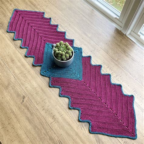Crochet Table Runner Free Instructions 的图像结果