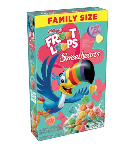 Kellogg's Froot Loops Sweethearts Breakfast Cereal - Valentine's Day ...