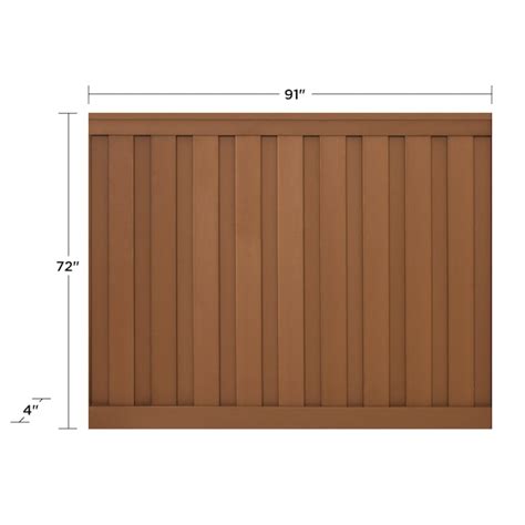 Trex Fencing Seclusions 6-ft H x 8-ft W 5 -Pack Saddle Board-on-board ...