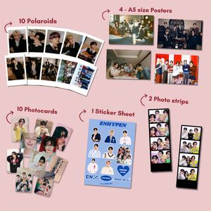 Enhypen Poster Combo Pack Of 4 Poster, 10 Photocards, 10 Polaroids, 1 ...