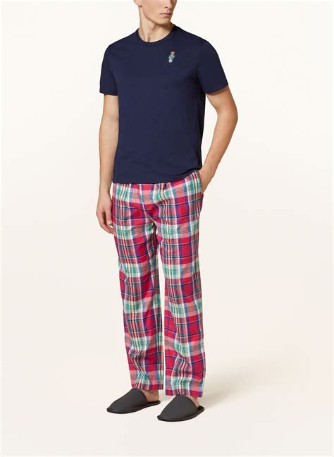 POLO RALPH LAUREN Pajamas in dark blue/ fuchsia
