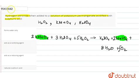KMnO4 H2O2 Net Ionic Equation 的图像结果