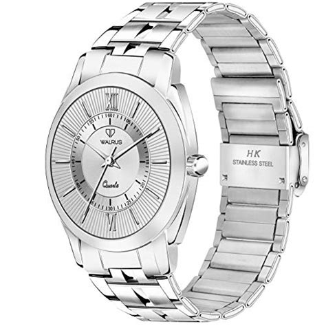 Buy Walrus® Silver Dial Analog Metal Chain Wrist Watch for Men at Amazon.in